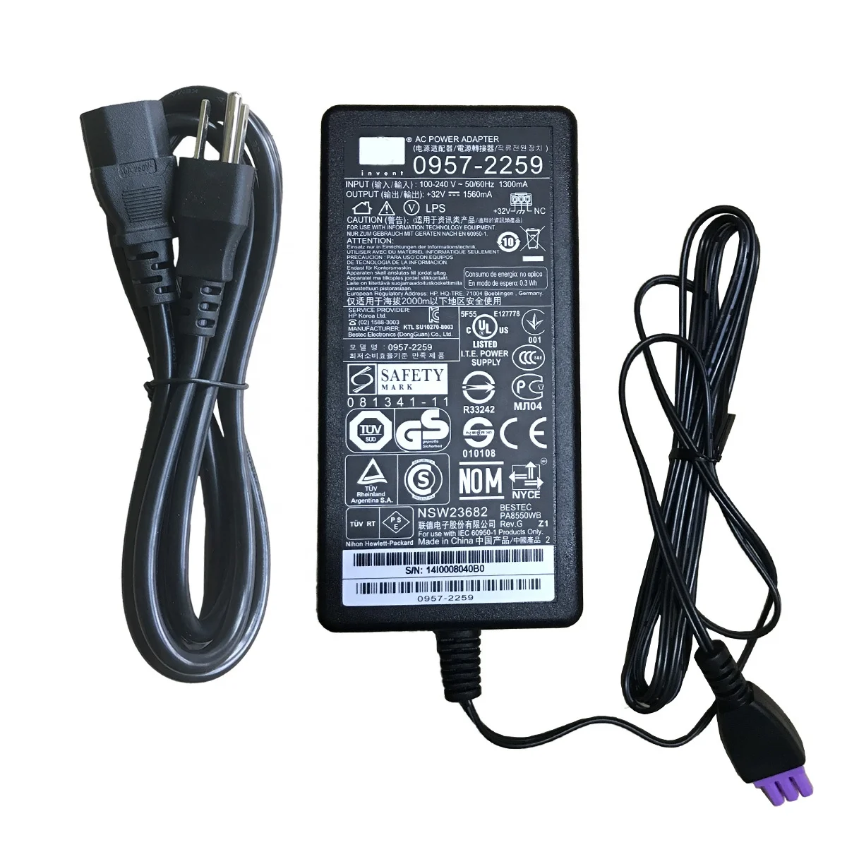 Адаптер переменного тока для принтера 32V 1560mA 0957-2230 0957-2105 0957-2271 HP Officejet 6000 4500 6500A 7500 7500A 6500 Plus E-все в одном