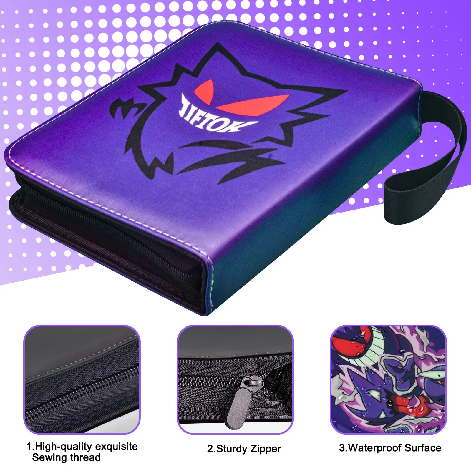 mini anime girls dragon ball z gengar mewtwo eevee charizard pikachu hockey display storage album book binder for trading cards