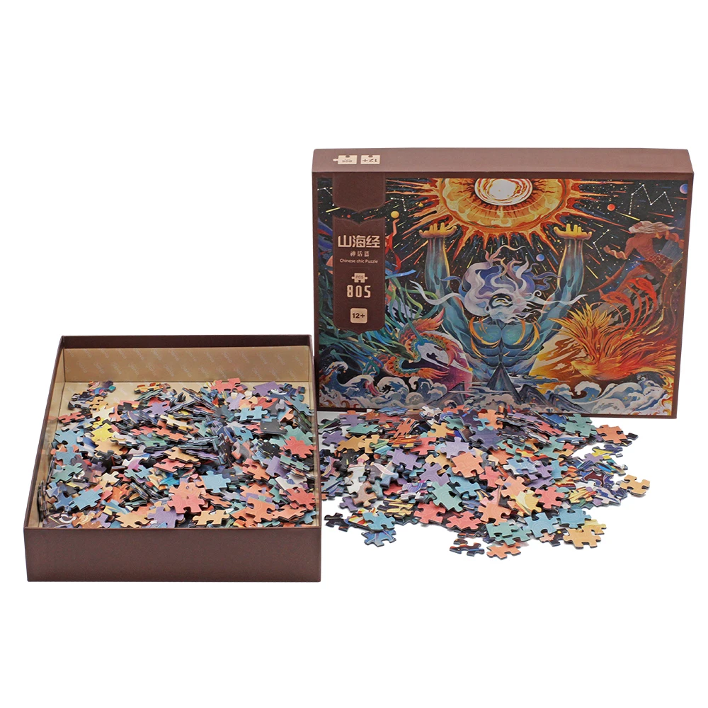 wholesale puzzle personalized custom colorful 300 500 1000 pieces jigsaw puzzle manufacturer