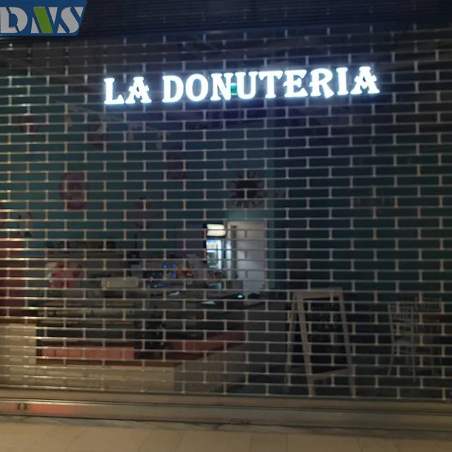 acrylic boards shop with  front light board business sign  3d store front  wall sign led frontlit letter