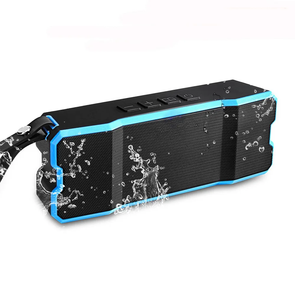 Popular Design Stereo Outdoor Travel Speakers Bluetooths Wireless Waterproof Ipx5 Speaker With Carry Strap