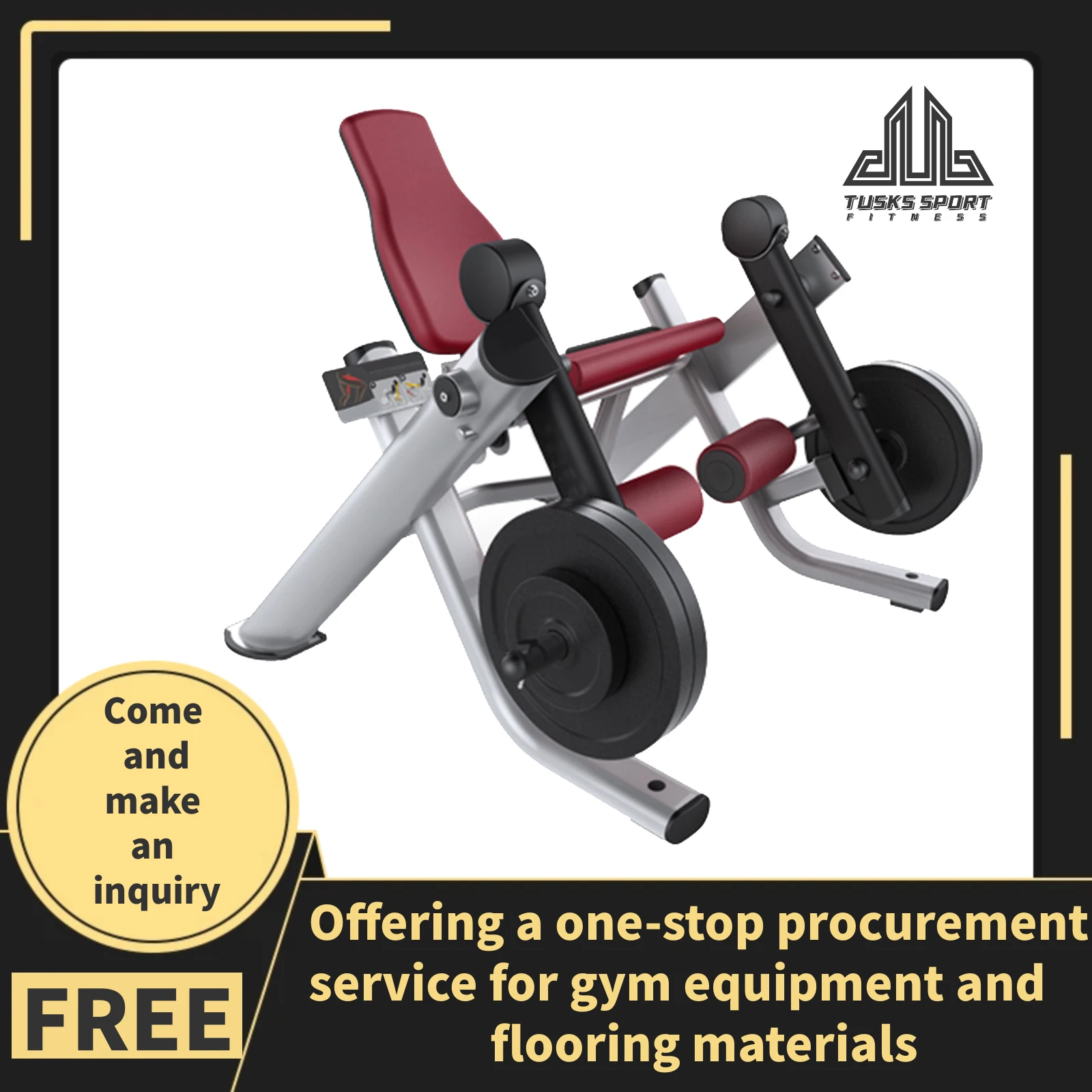 Commercial Fitness Equipment Strength Plate Loaded gym machine Seated Leg Extension Machine