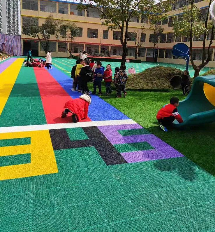 basketball court flooring tiles suspended portable PP plastic outdoor sports flooring