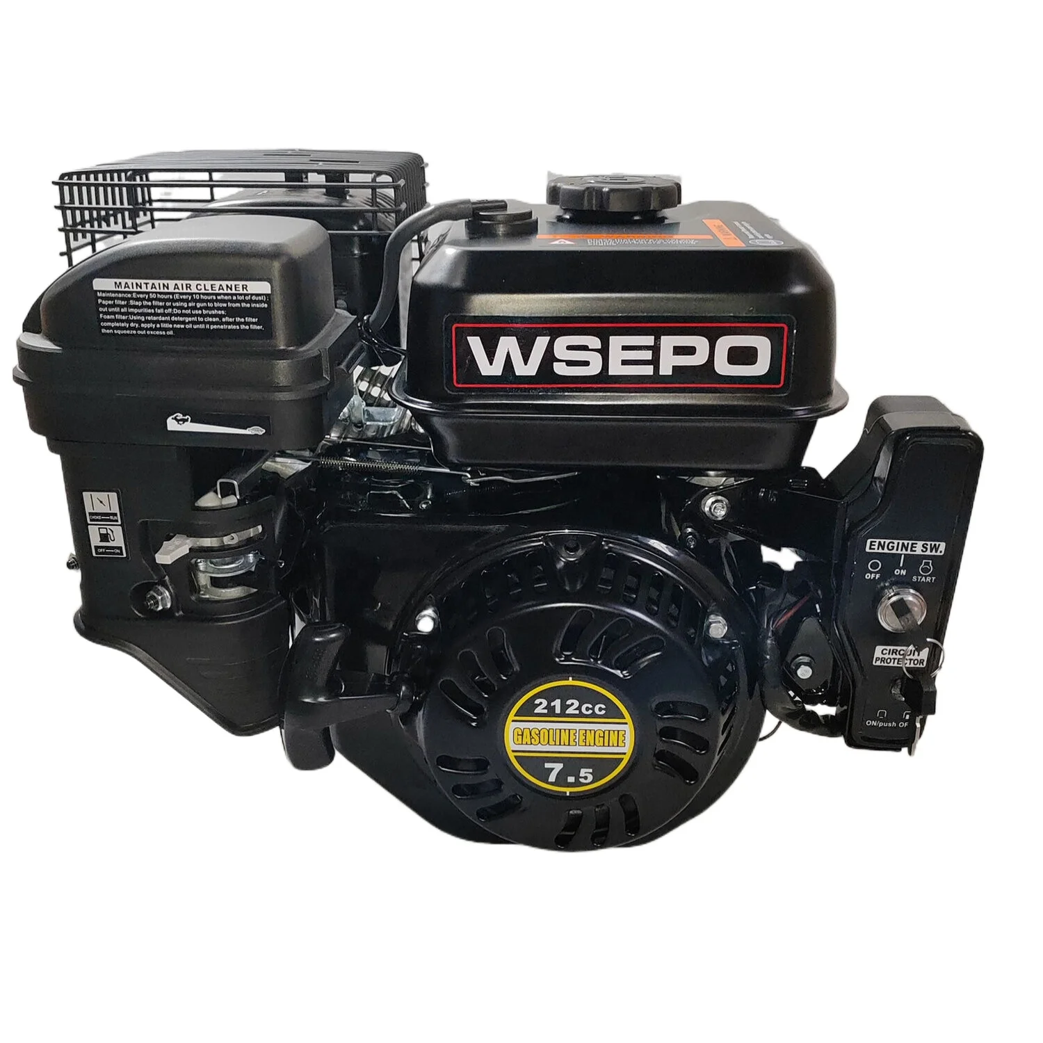 WSE210-V новая модель электрический старт 212CC 7.5HP 4-тактный холодный бензиновый двигатель с EPA CE для насоса генератора GoKart