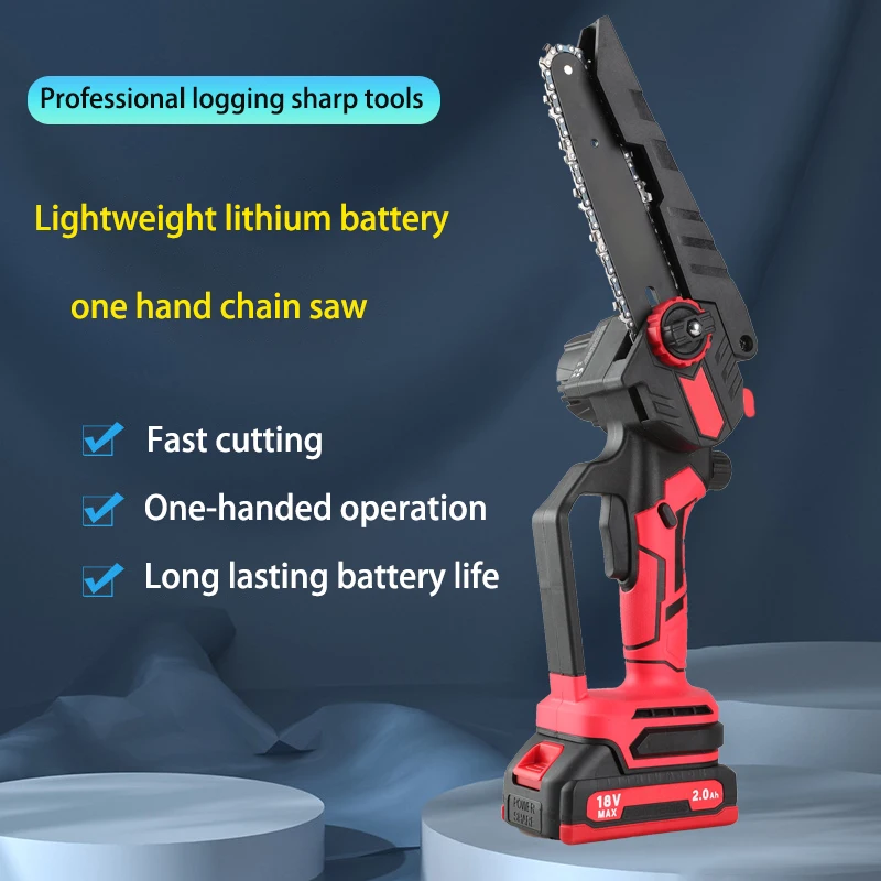 HEK-C108 handheld chainsaw machine portable mini electric chain saw battery 21V  Gardening Power Tools sets Woodworking Saw