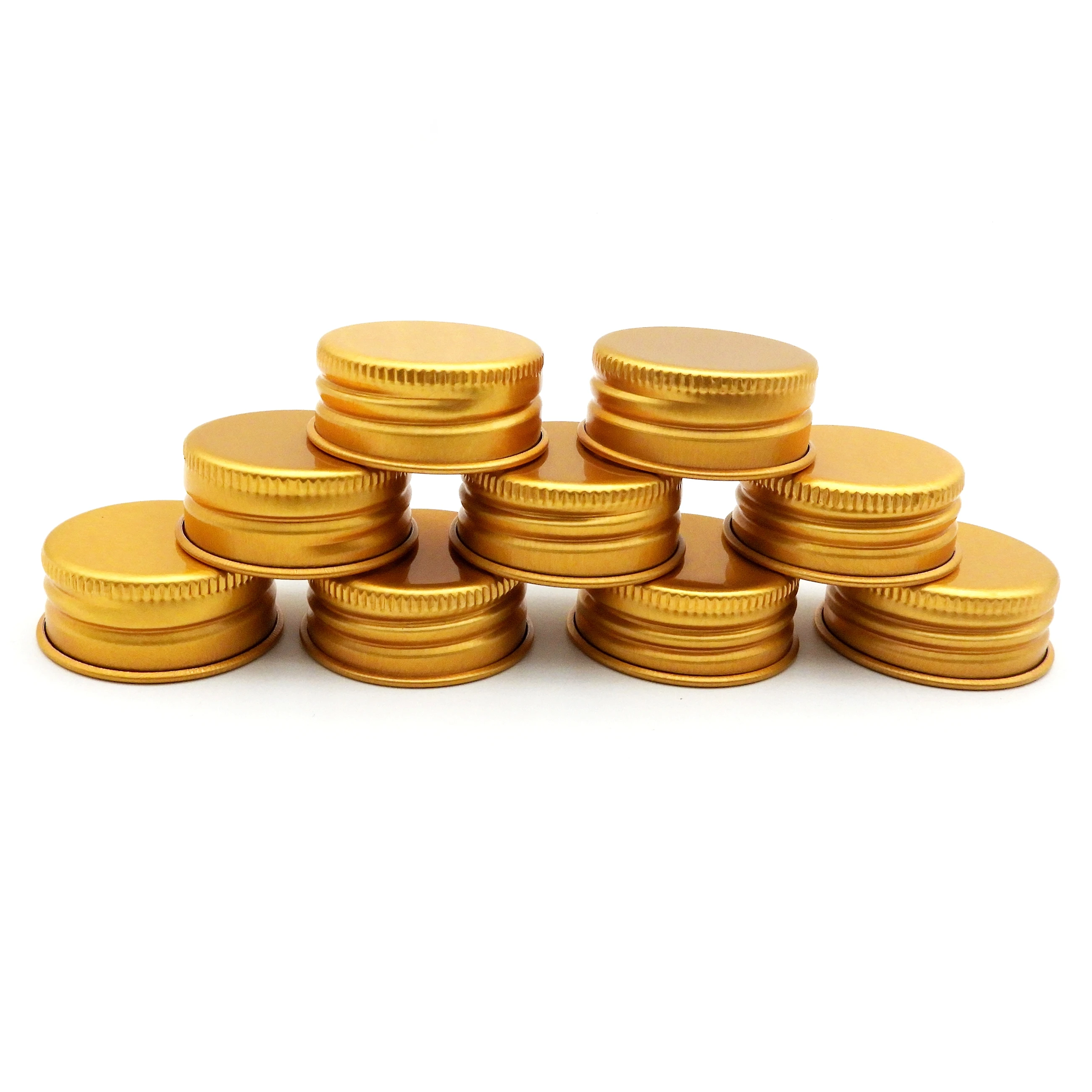 Custom 28mm Aluminum glass bottle screw cap high-quality threaded aluminum cap