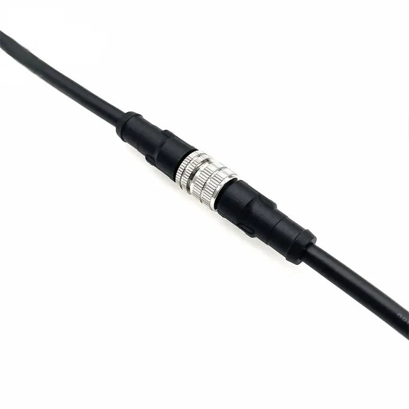 Industrial waterproof connector sensor communication signal M12 plug socket male and female waterproof IP67 connector