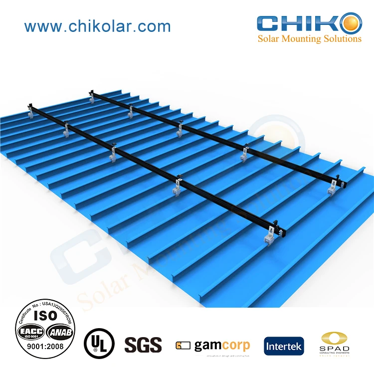 330w Pv Mounting Bracket Aluminum Solar Panel Mounting Clamps for Metal Roof Standing Seam Metal Roof 10 Years 2 KN/M2 CN;SHG