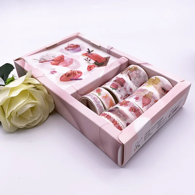 Wholesale Custom Adhesive Transparent Plastic Special Uv Ink Printing Hologram Clear Pet Washi Tapes