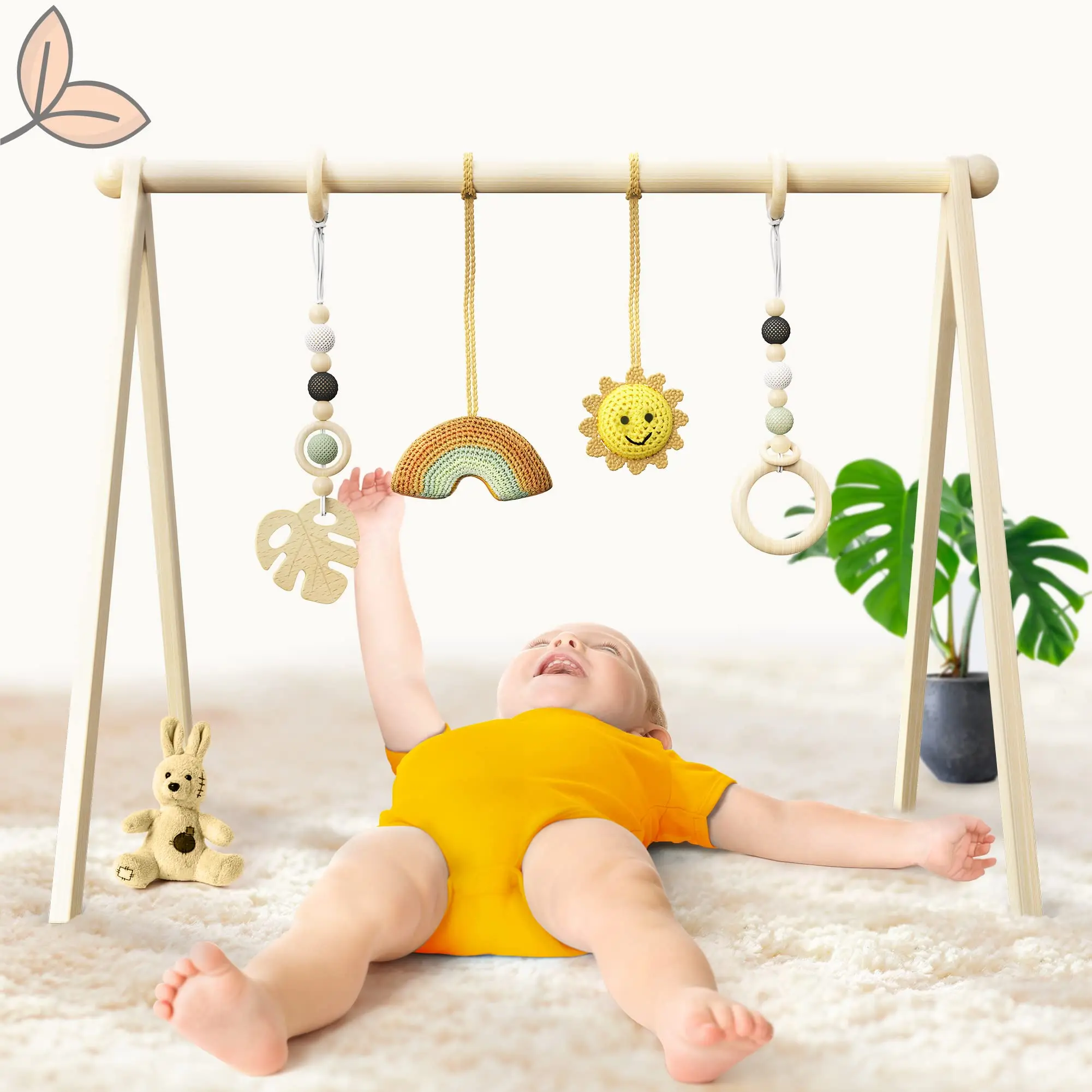 Premium Quality Wooden Baby Play Gym Kids Toy Eco-friendly product suitable and safe for all skin and age