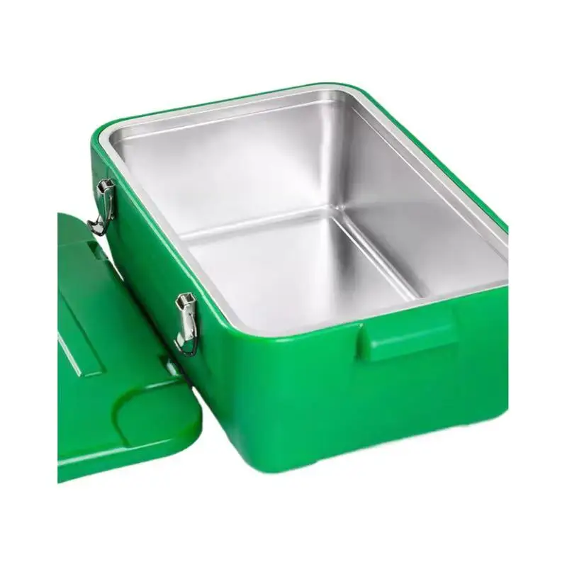 Kitchen Casseroles Ready Ship Stock Jumbo Square Ice Bucket 20L+23L+30L+40L Stainless Steel Storage Pot Set of 4