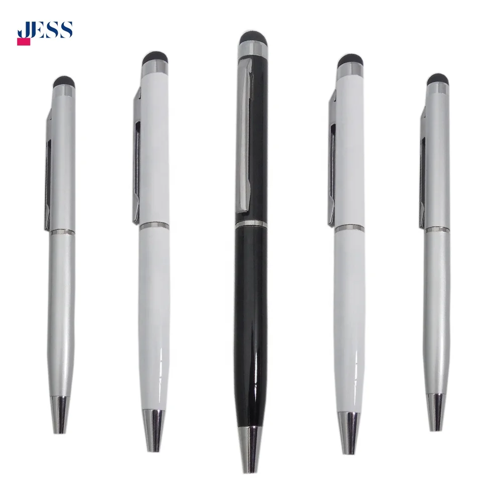 Hot Selling Pen Stylus Metal Ballpoint Pens with Custom Logo 2 in 1 stylus Multi function Pen