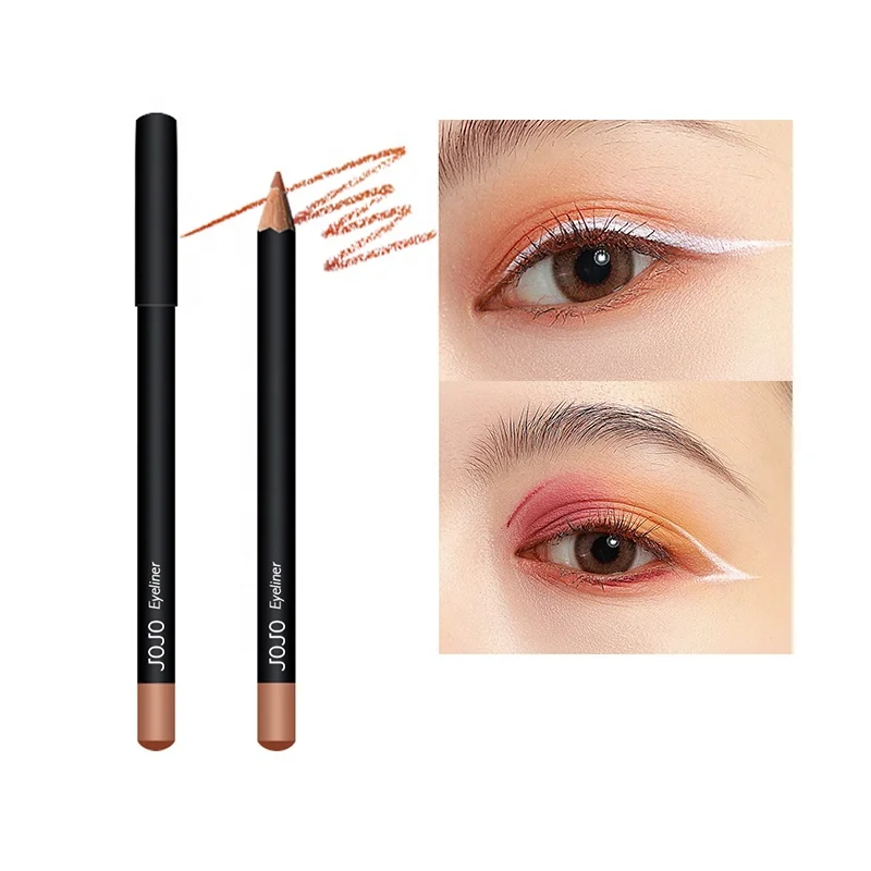 Long-lasting Anti-blooming Smudge Proof Eye Liner Colourful Wooden Eyeliner Pencil