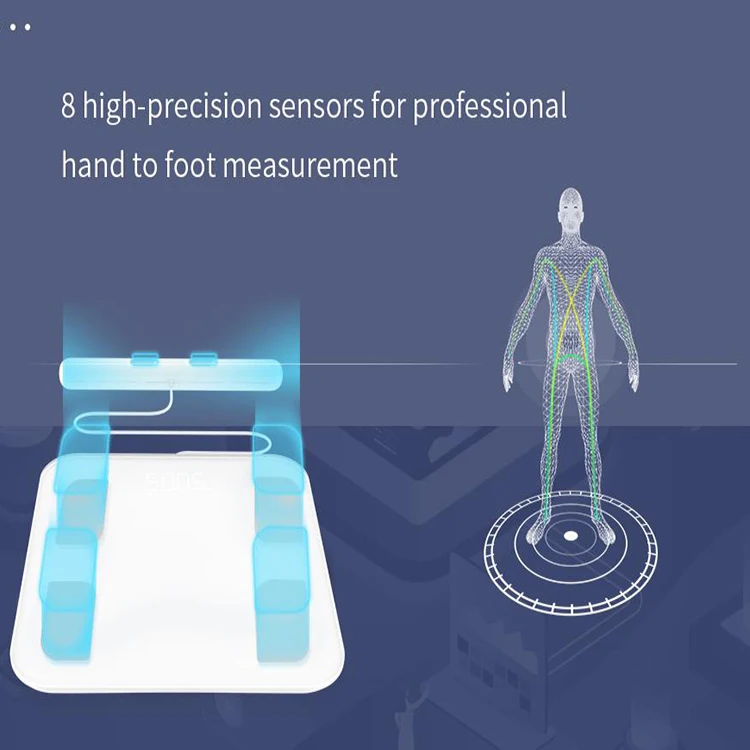 New Product 8 Sensors Smart Body Weight Fat Analyzer Scale Weight Scale Smart with APP