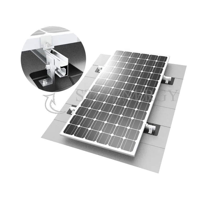 Easy Installation Aluminum L feet hook flashing asphalt shingle solar mount metal roof L foot for solar PV mounting bracket