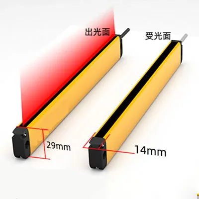 ultra thin Waterproof Safety Light Curtain sensor for Body/Hand/Finger protecting