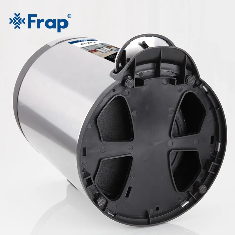 Frap Foot Pedal Waste Bins Stainless Steel Toilet Trash Can F711