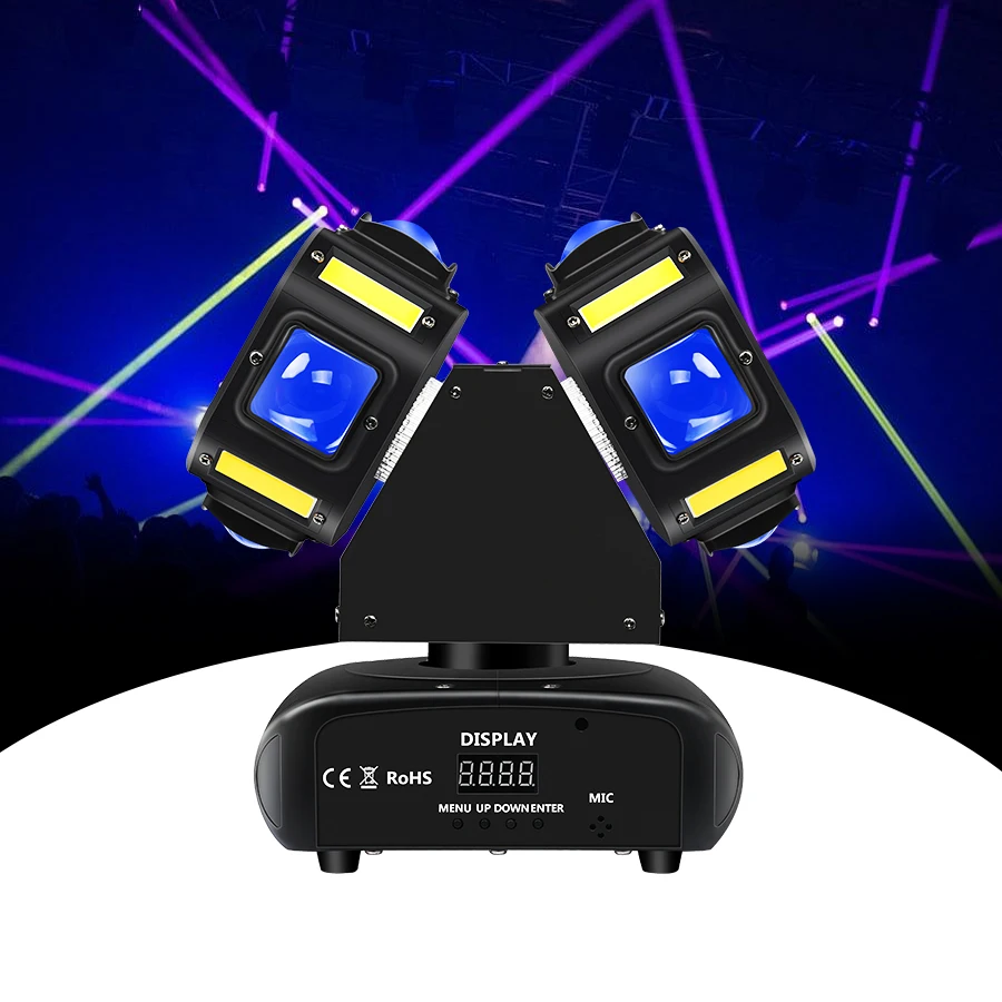 New 8*10W RGBW Led Beam Laser Strobe Moving Head Light Disco Video Beam Stage Light Equipment for Wedding on Sale