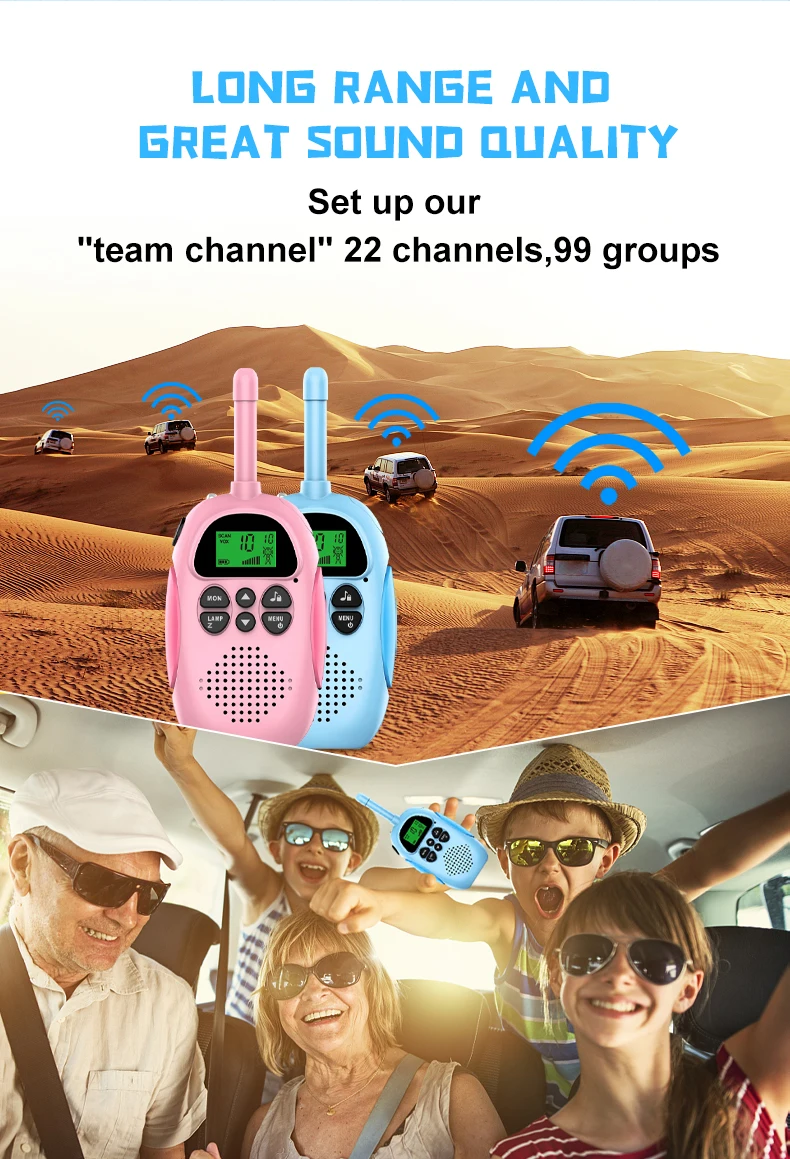Иди и болтай Walkie Talkie S для детей 2 упаковки 22 канала Way Радио