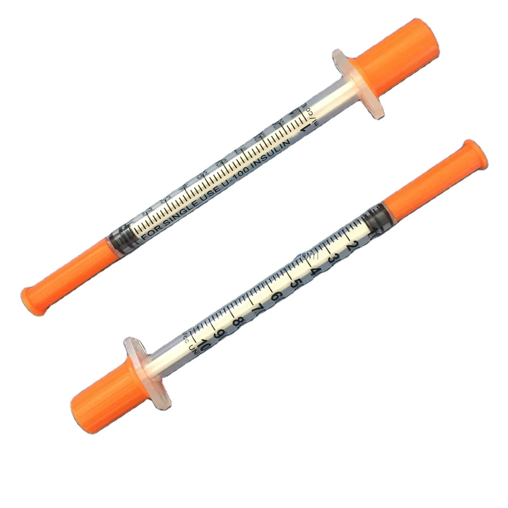 Стерильный одноразовый шприц инсулина 1 мл для одноразового использования