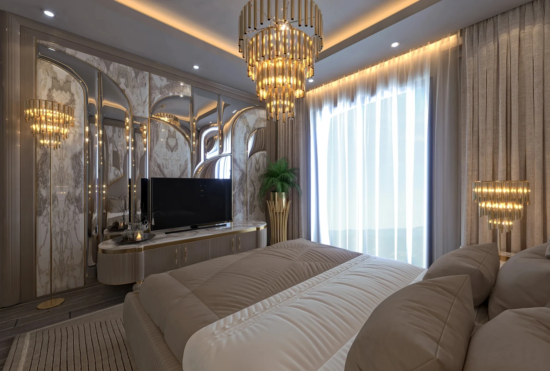 Wholesale hotel bedroom furniture set wooden king size double storage luxury fabric up-holstered beds