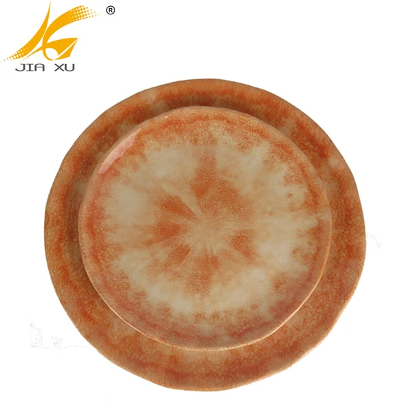 
100% melamine plate A5 high quality wavy dinner plate 