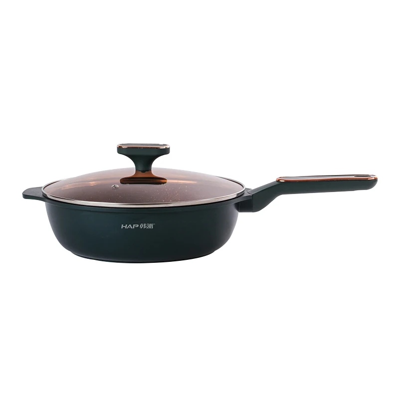 Горячая Распродажа Amazon, набор посуды с антипригарным покрытием, модная дешевая сковорода, ВОК