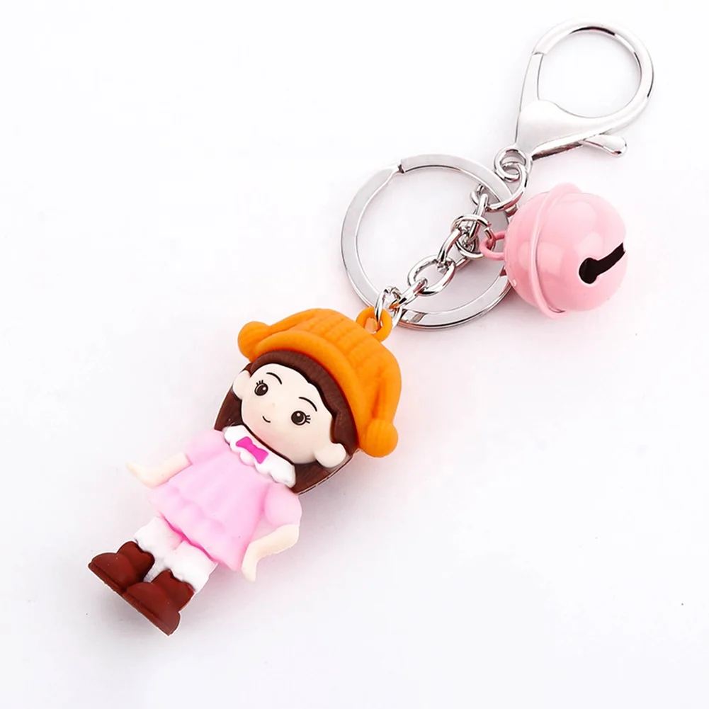ODM OEM Soft PVC Silicone Rubber Key Ring Cartoon Animal Customized Keychain 3D
