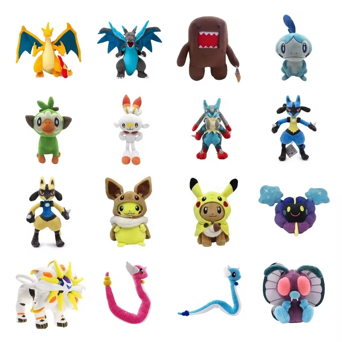 Wholesale Pokemon plush toys, can be labeled, with hundreds of different models for you to choose from, updated monthly