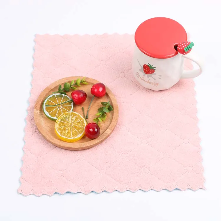 China Wholesale Microfiber Cleaning Towels, Sew Edge , Edgeless All Home Hotel Kitchen Microfiber Cleaning Square Towel