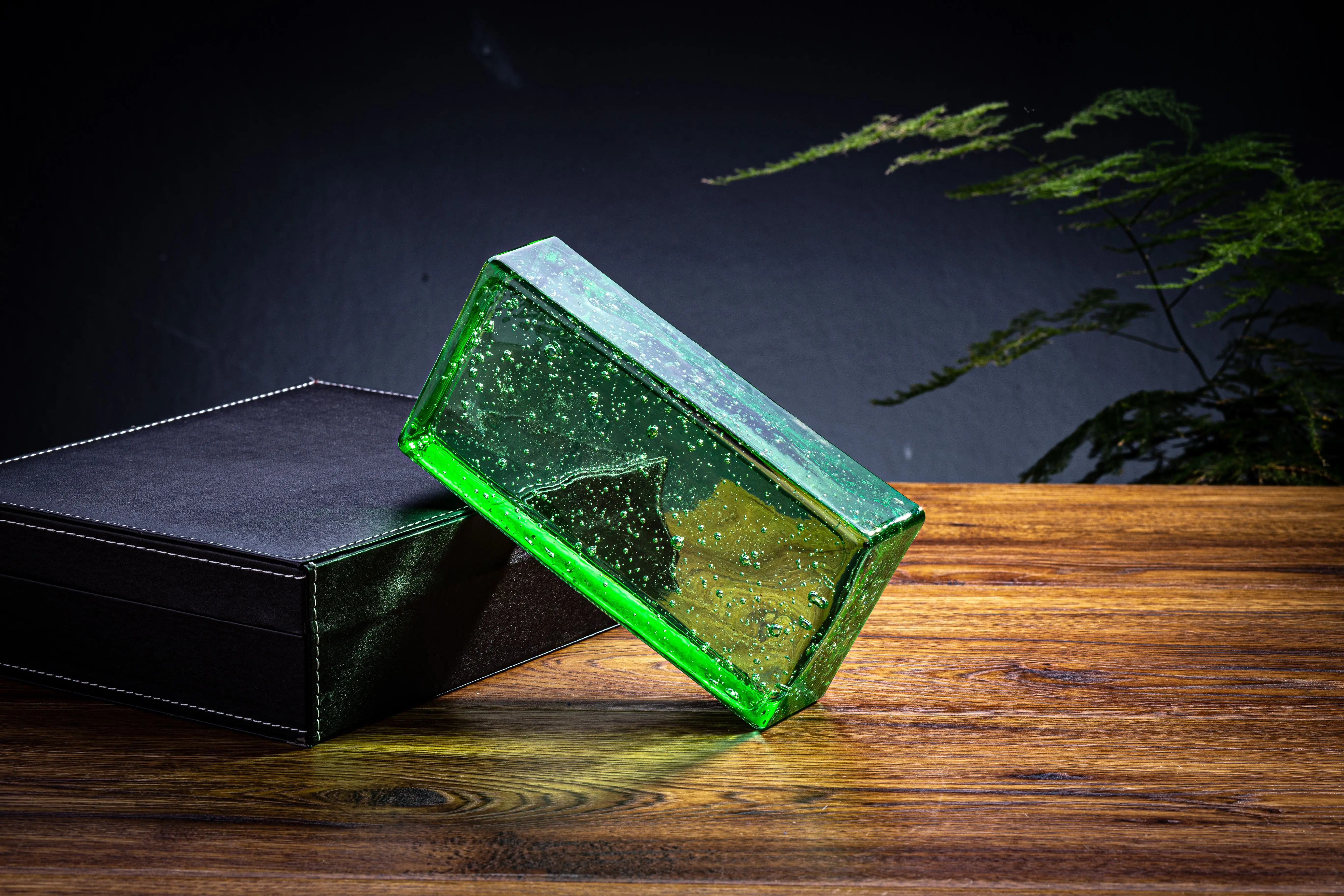 Tough Colored Glass Brick Block Solid Building Glass Blocks For Crafting Outdoor Exterior Interior Decorative Glass Bricks Block