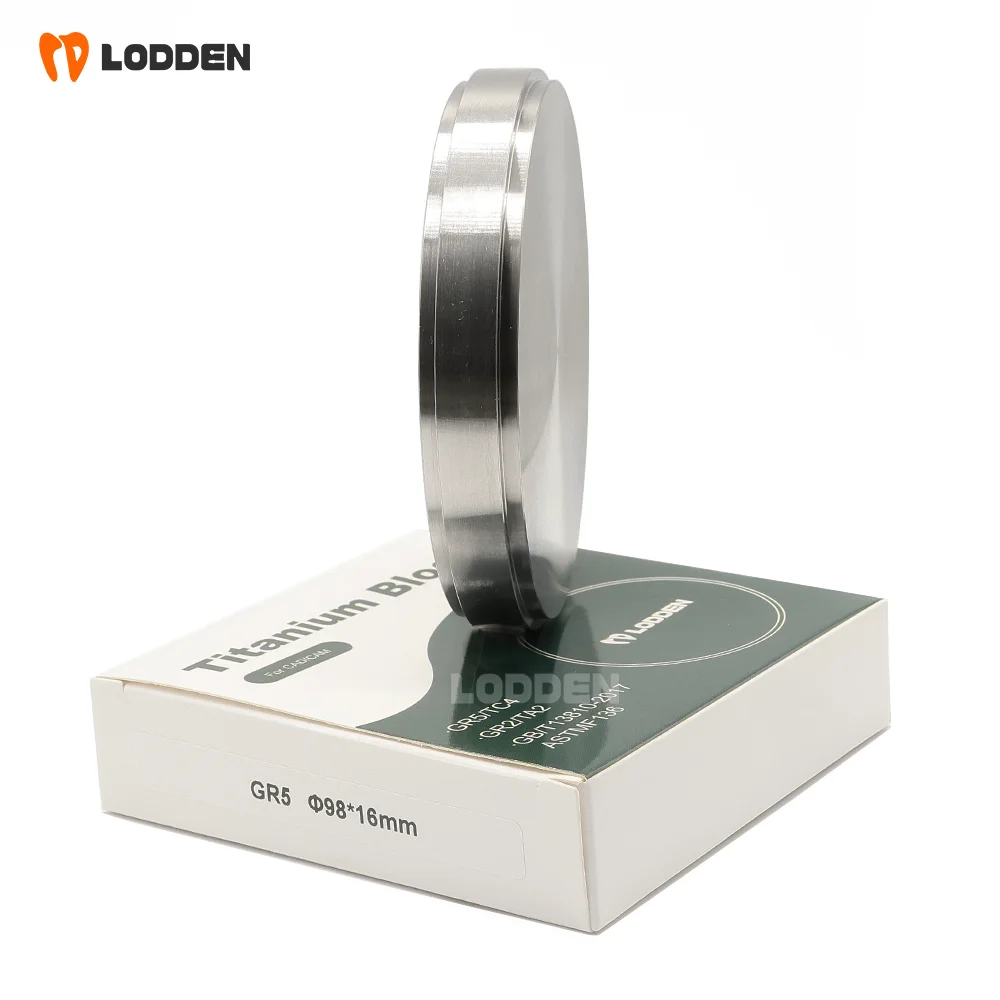 Lodden Gr5 Titanium Metal Dental CAD CAM Milling Block CNC Titanium block