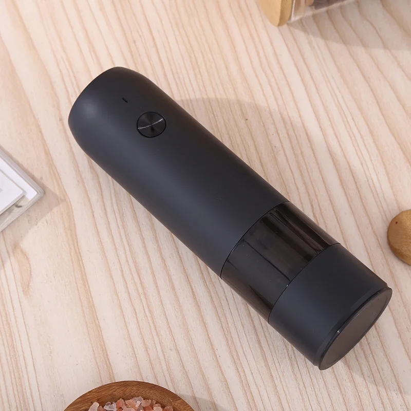 USB Rechargeable Ceramic Electric Gravity Salt And Pepper Grinder Set With LED Light