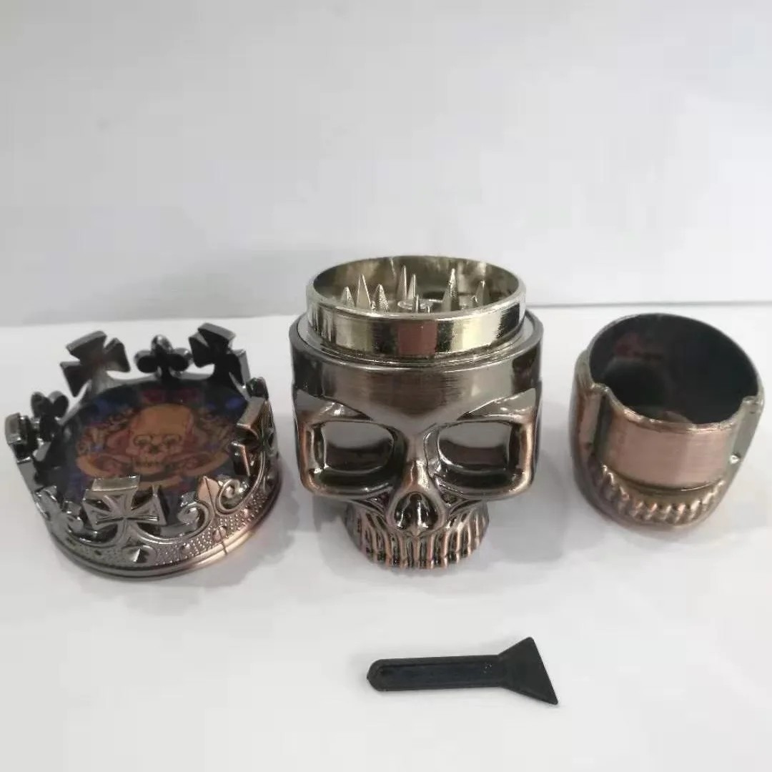 Skeleton Tobacco Grinder Crusher  Metal Ghost Head Herb Grinder Tools Hot Selling Smoke Herb Grinder