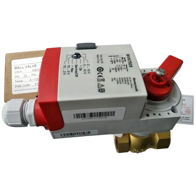 Привод Honeywell MVN7505 серии 24Vac/dc 50/60Hz 5VA 5Nm для шарового клапана из ПВХ, Электрический двухсторонний клапан, центральный нагрев
