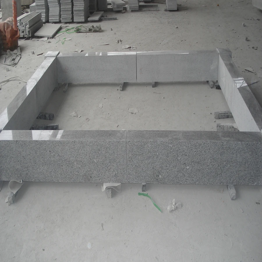 Chinese Factory Cheap G603 Grey Granite Stone Customized Curbstone Kerbstone For Outdoor Paving Stone