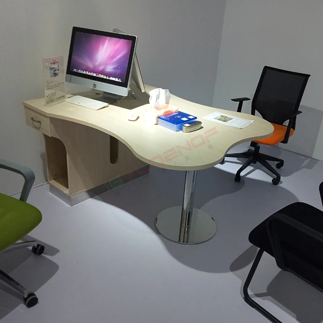 Paint Special-shaped Desk Beauty Salon Consultation Table Doctor Desk Single Female Manager Desk Light Luxury High-end Table