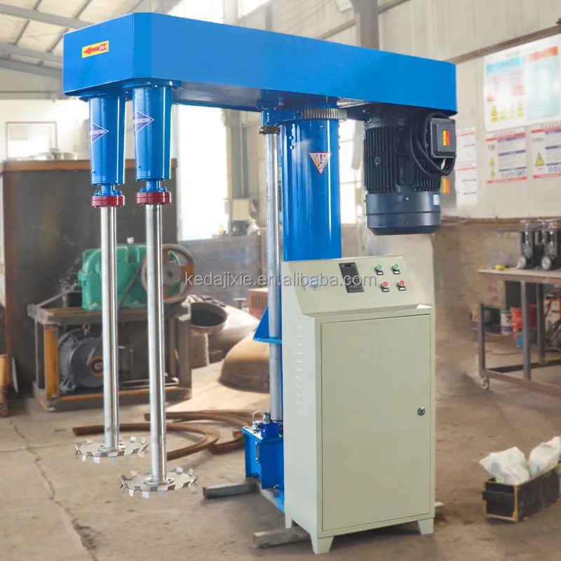 500L Paint Dispersing Mixing Machine 7.5KW High Speed Acrylic Coatings Disperser Emulsion Dissolving Dispersion Dissolver Mixer