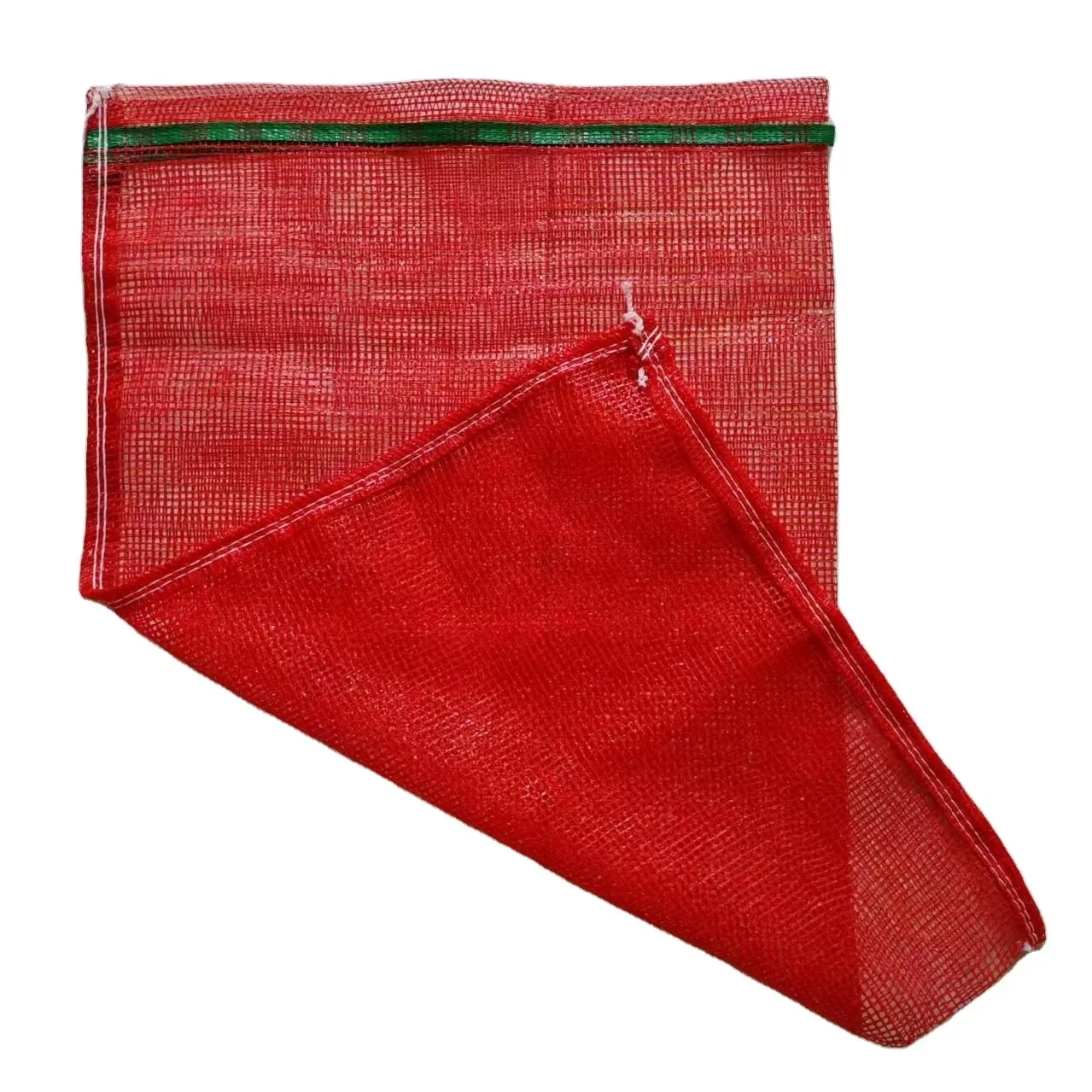Многоразовый 25 кг и 35 фруктовый овощ PP Drawstring упаковочный мешок для картофеля лука сетчатый пластиковый пакет