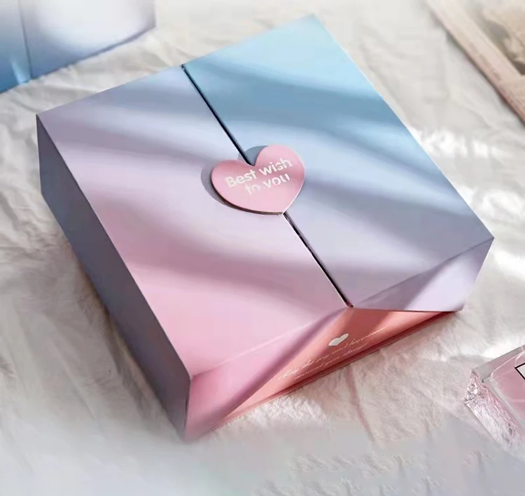 luxury pink kids birthday explosion packaging gift box wholesale paper wedding favor perfume gifts packing box with magnetic lid