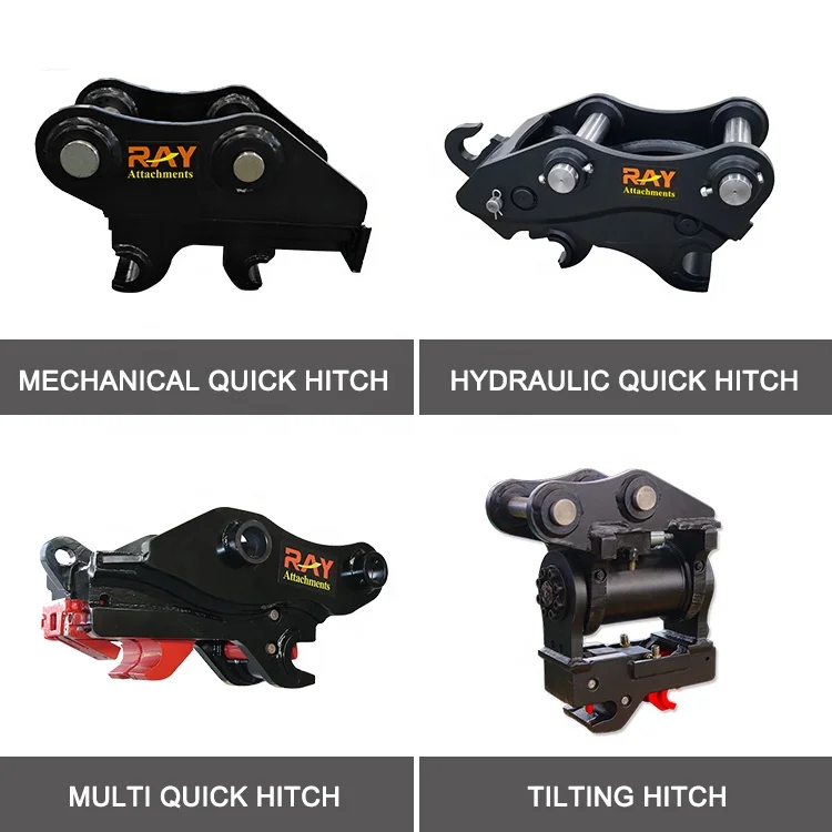 Factory Price Attachment Hydraulic Tilting Quick Hitch for 1-3T Excavator