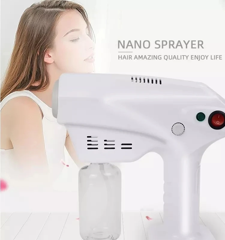 Hot sell Wholesale Cordless Portable Sprayer Fog Machine Disinfection Nano Steam Spray Gun For Car And Household