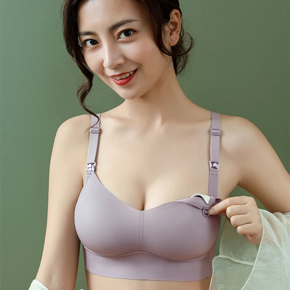
Hot sale wireless daily bra mommy underwear comfortable maternity lactation maternity nursing bra pregnant women underwear 