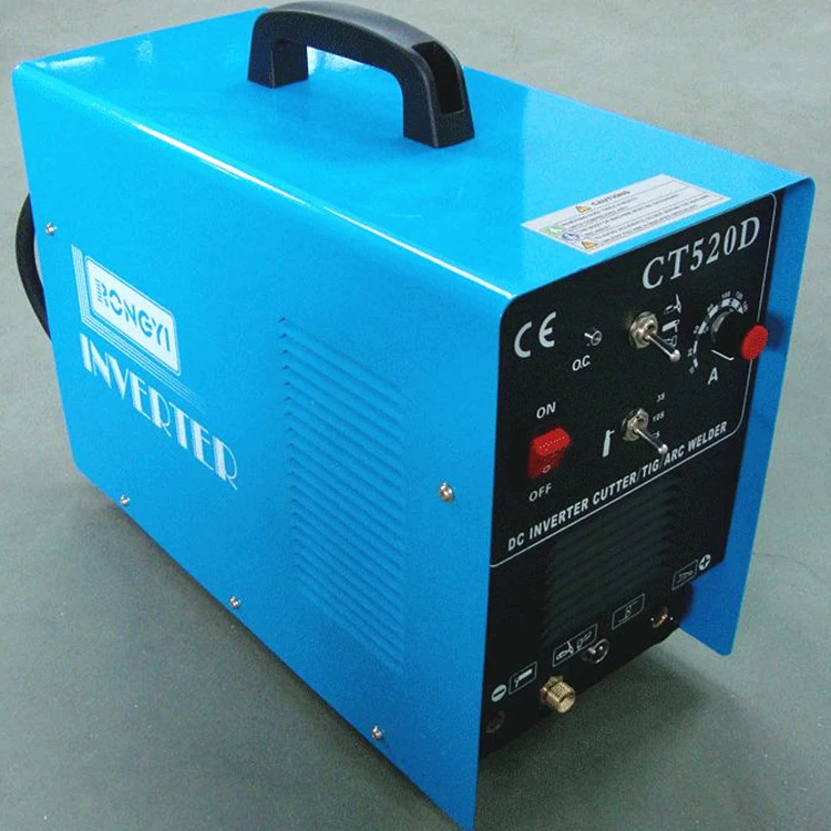 Shanghai Rongyi CT520D dual voltage 110v and 220v 3-in-1 Multi-function inverter Digital DC TIG/MMA/CUT welder