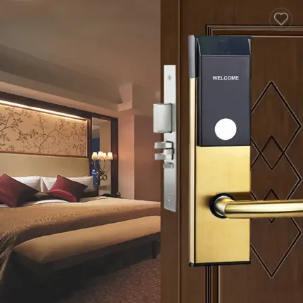 Factory Wholesale SUS Silver Black Golden Red Bronze Electronic Swipe Card Door Access Control Rfid Card Smart Hotel Door Lock