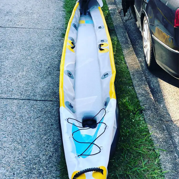 MOQ 500 China Manufacture 2 Person Rowing Boat Canoe Drop Stitch Inflatable Kayak for Sale