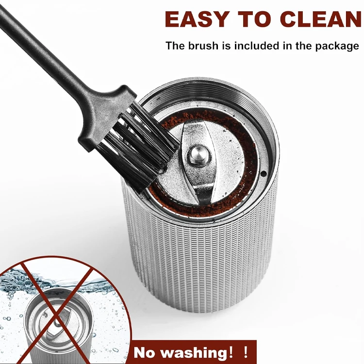 The New Listing Accept Custom Logo Black Coffee Mill Portable Manual Coffee Grinder For Household And Travel