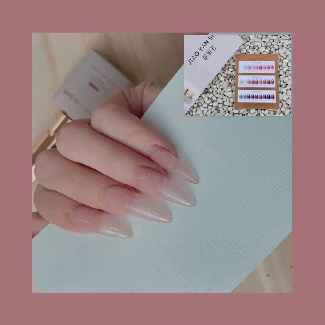Newest Summer Series 27 Colors Nude Base For French Nails Colors Chart Translucent Nail Art Uv Gel Polish sets
