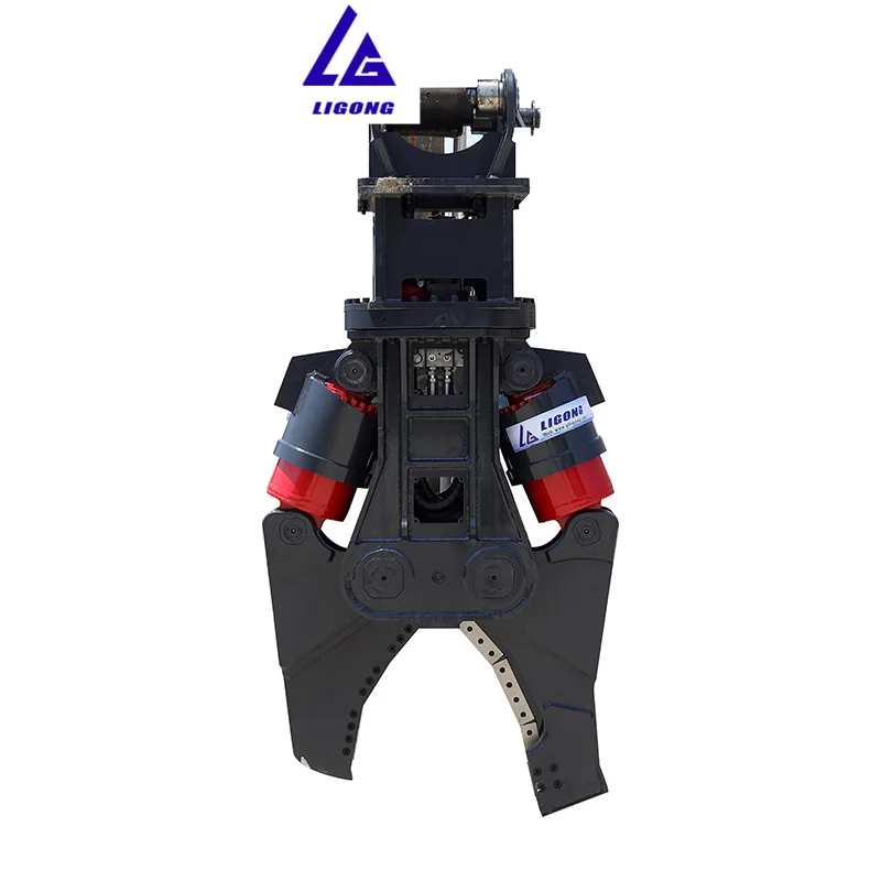 Dual-Cylinder Hydraulic Shear for Steel Beam and Plate Cutting, hydraulic rotating rebar scrap shear pulverizer cutter