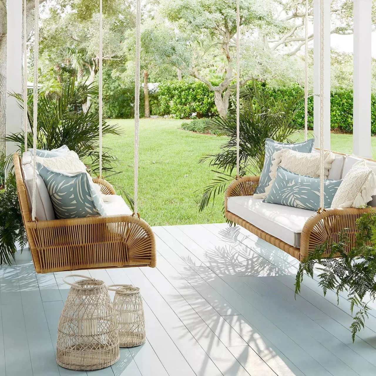 Creative rattan style candlestick floor hanging ornaments decorative lamps pastoral style candle lamp